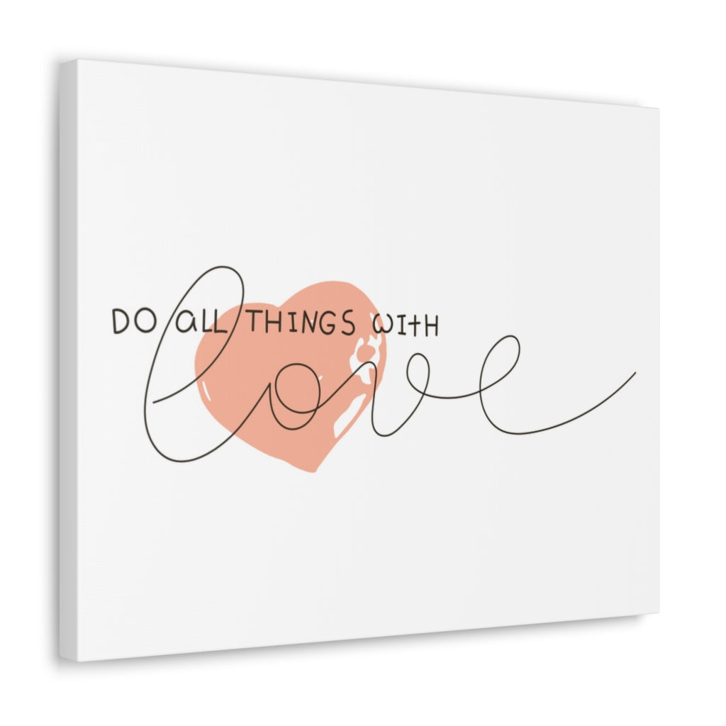 Scripture Walls Inspirational Wall Art Do All With Love Motivation Wall Decor for Home Office Gym Inspiring Success Quote Print Ready to Hang Unframed-Express Your Love Gifts