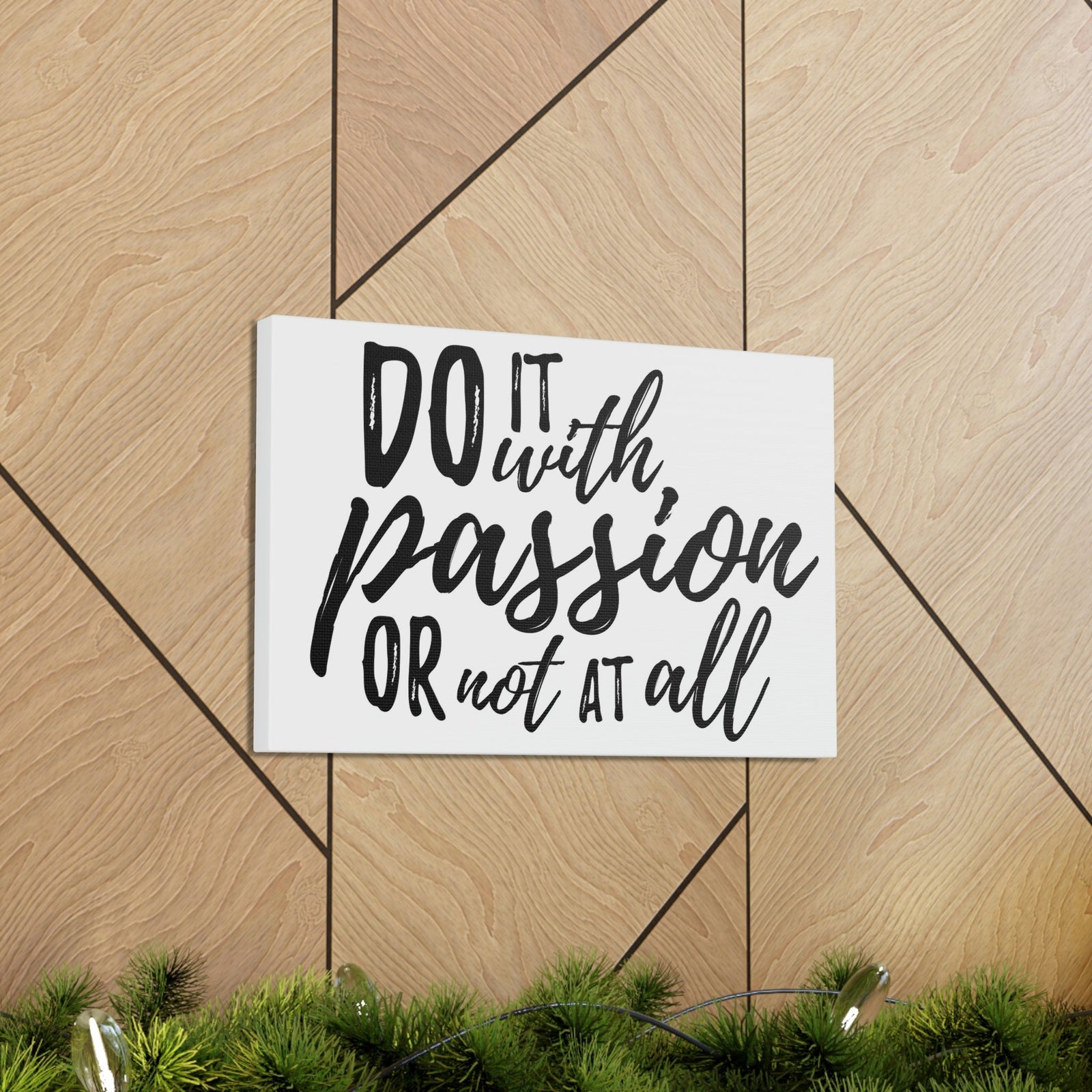 Scripture Walls Inspirational Wall Art Do It With Passion Motivation Wall Decor for Home Office Gym Inspiring Success Quote Print Ready to Hang Unframed-Express Your Love Gifts