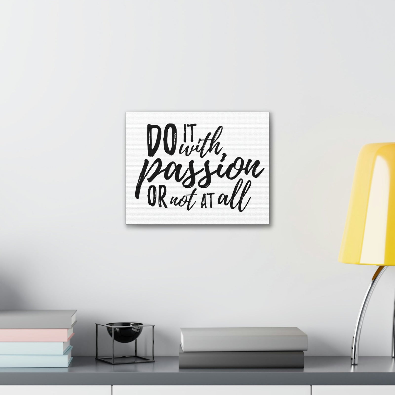 Scripture Walls Inspirational Wall Art Do It With Passion Motivation Wall Decor for Home Office Gym Inspiring Success Quote Print Ready to Hang Unframed-Express Your Love Gifts