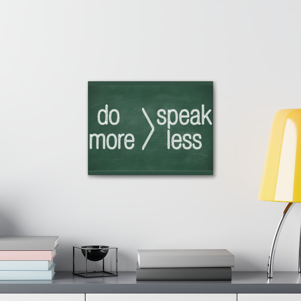 Scripture Walls Inspirational Wall Art Do More Speak Less Motivation Wall Decor for Home Office Gym Inspiring Success Quote Print Ready to Hang Unframed-Express Your Love Gifts