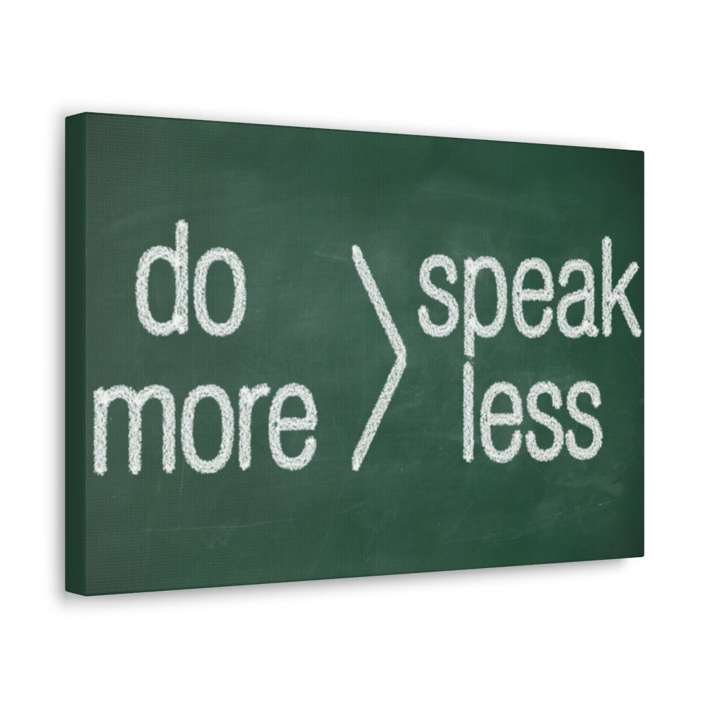 Scripture Walls Inspirational Wall Art Do More Speak Less Motivation Wall Decor for Home Office Gym Inspiring Success Quote Print Ready to Hang Unframed-Express Your Love Gifts