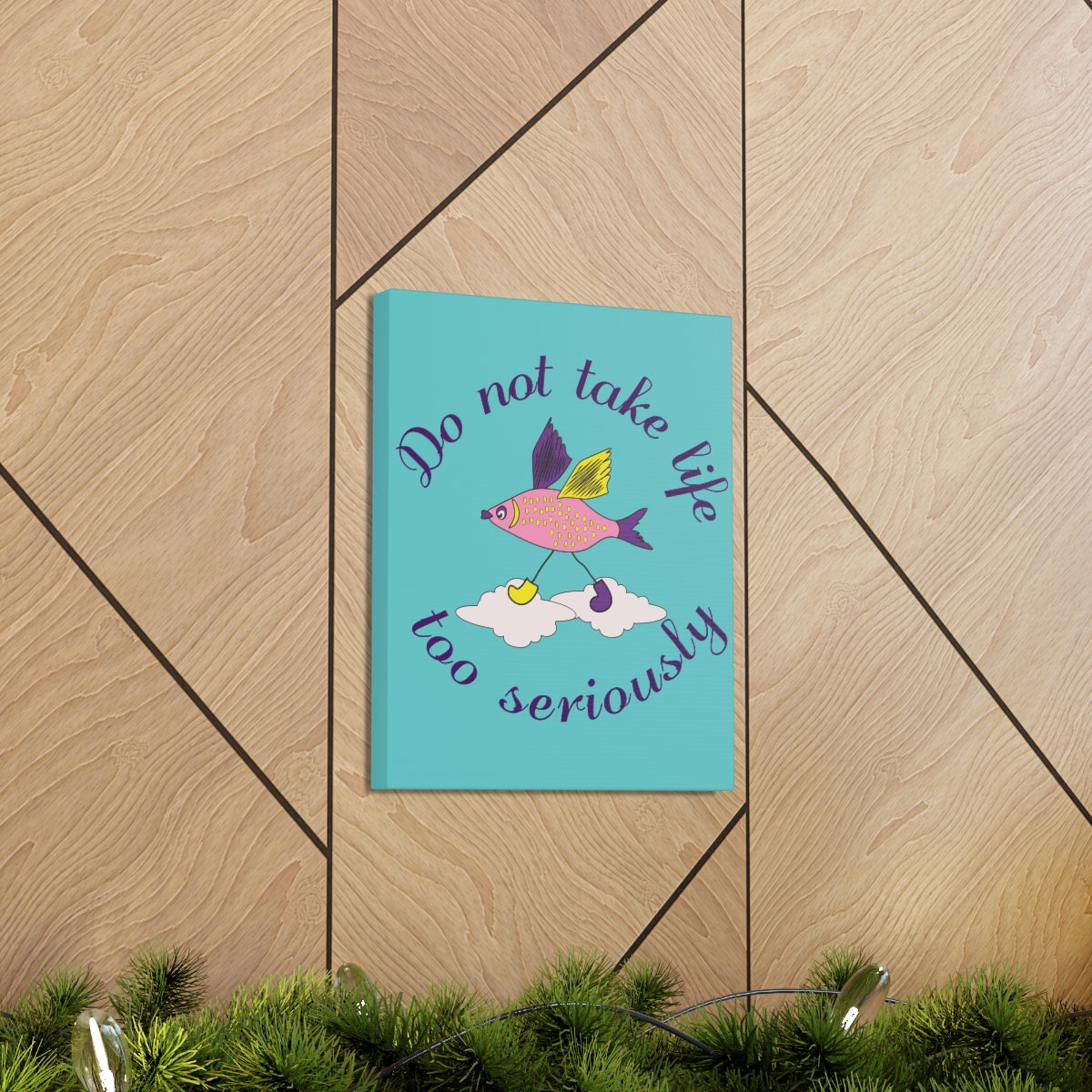Scripture Walls Inspirational Wall Art Do Not Take Life Seriously Motivation Wall Decor for Home Office Gym Inspiring Success Quote Print Ready to Hang Unframed-Express Your Love Gifts