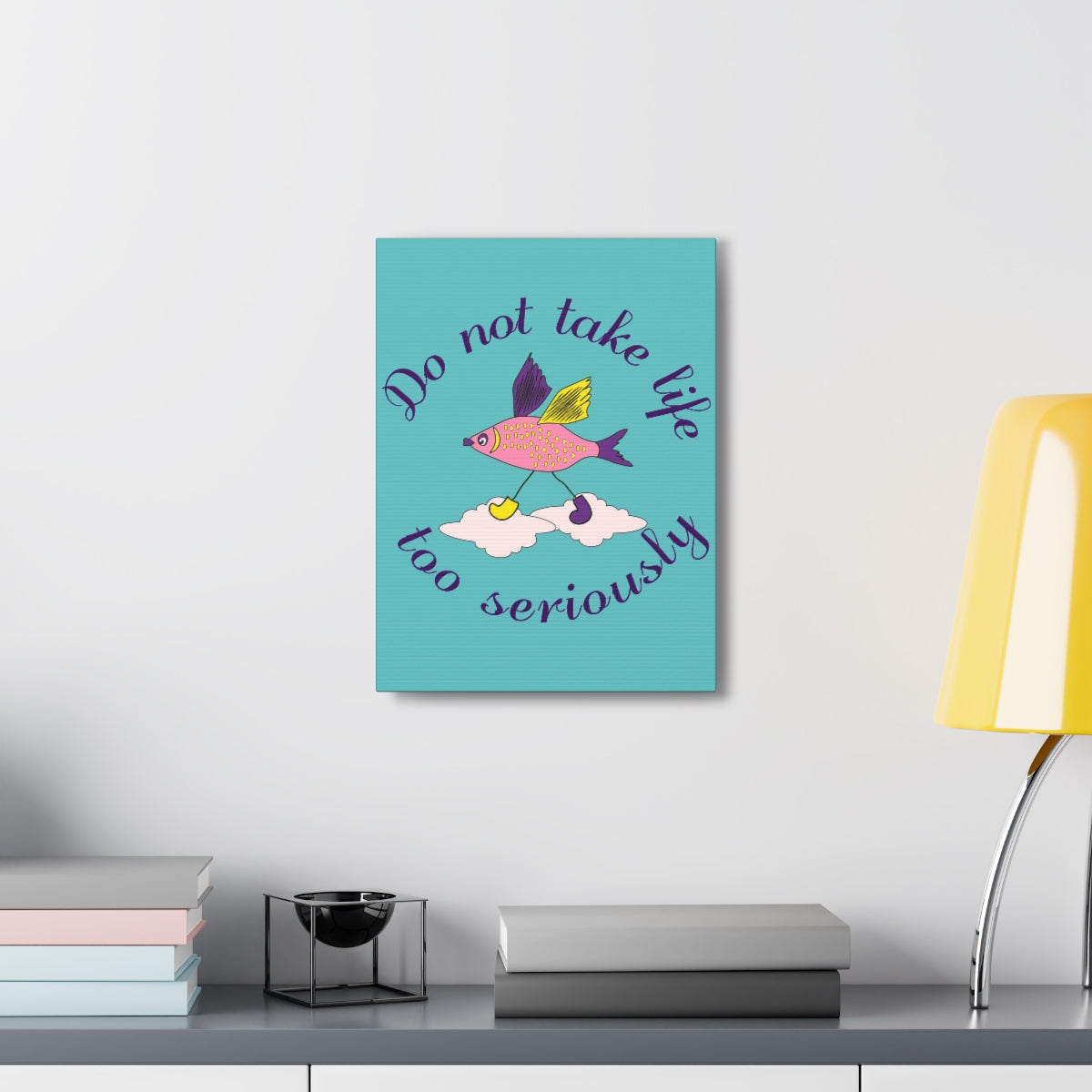 Scripture Walls Inspirational Wall Art Do Not Take Life Seriously Motivation Wall Decor for Home Office Gym Inspiring Success Quote Print Ready to Hang Unframed-Express Your Love Gifts