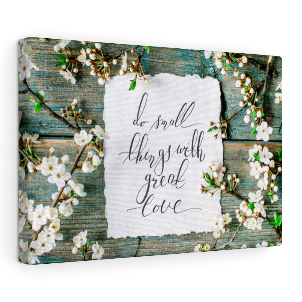 Scripture Walls Inspirational Wall Art Do Small Things With Great Love Motivational Print Ready to Hang Artwork Unframed-Express Your Love Gifts