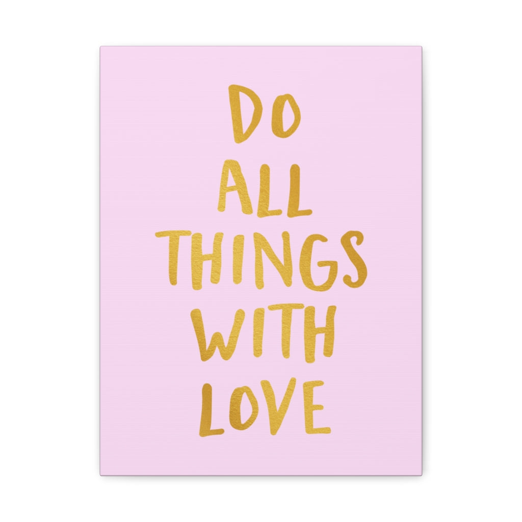 Scripture Walls Inspirational Wall Art Do Things With Love Motivation Wall Decor for Home Office Gym Inspiring Success Quote Print Ready to Hang Unframed-Express Your Love Gifts