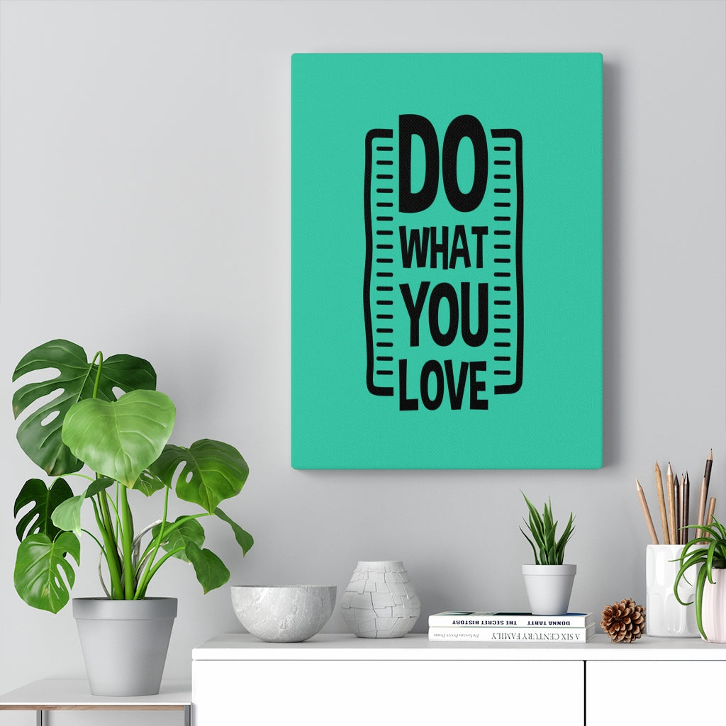 Scripture Walls Inspirational Wall Art Do What You Love Green Wall Art Motivation Wall Decor for Home Office Gym Inspiring Success Quote Print Ready to Hang Unframed-Express Your Love Gifts