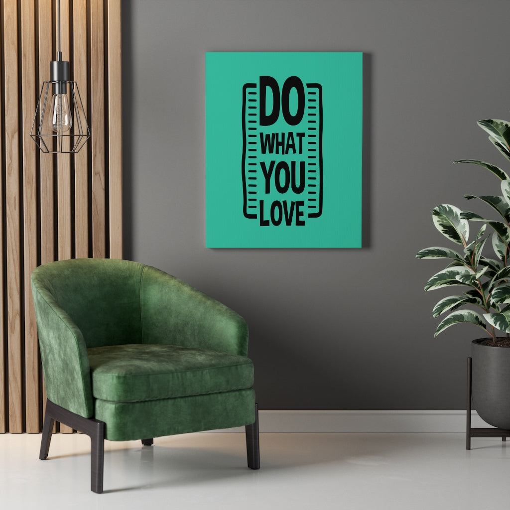 Scripture Walls Inspirational Wall Art Do What You Love Green Wall Art Motivation Wall Decor for Home Office Gym Inspiring Success Quote Print Ready to Hang Unframed-Express Your Love Gifts