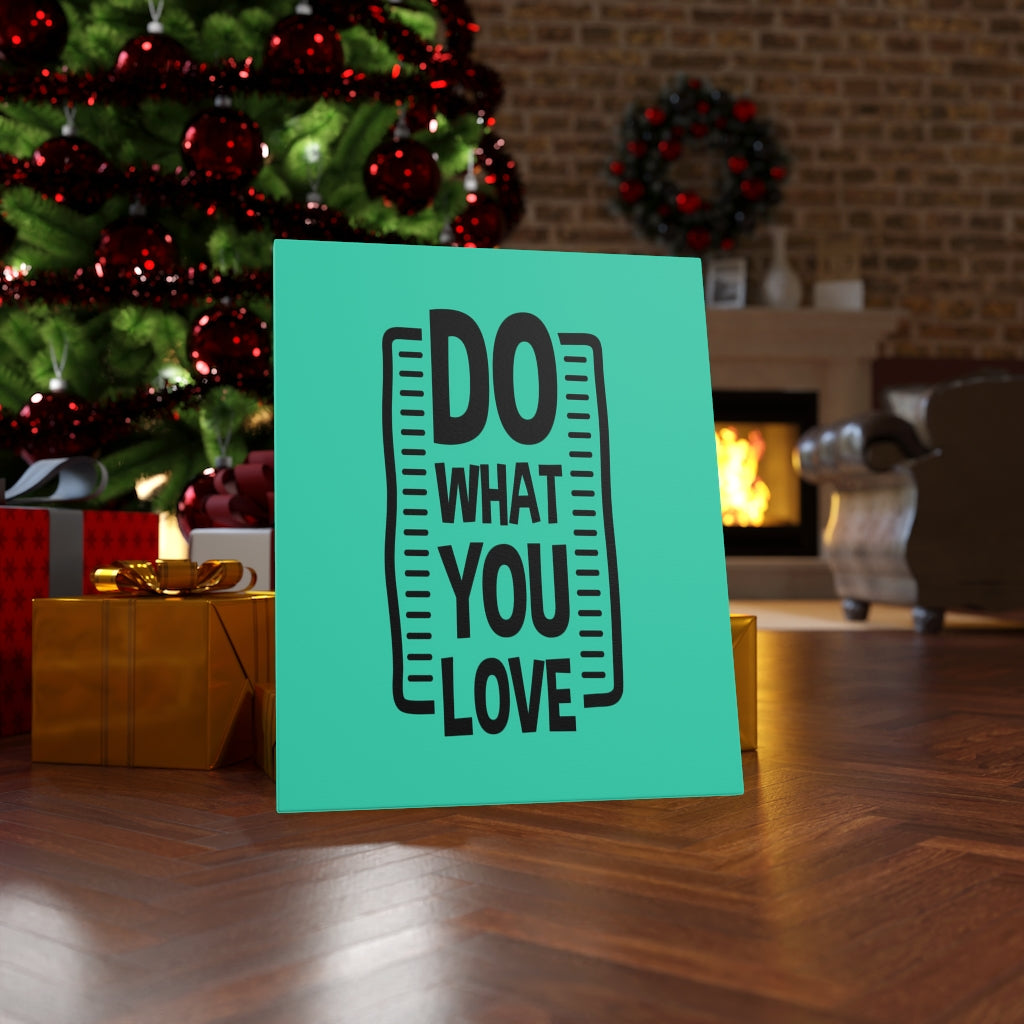 Scripture Walls Inspirational Wall Art Do What You Love Green Wall Art Motivation Wall Decor for Home Office Gym Inspiring Success Quote Print Ready to Hang Unframed-Express Your Love Gifts