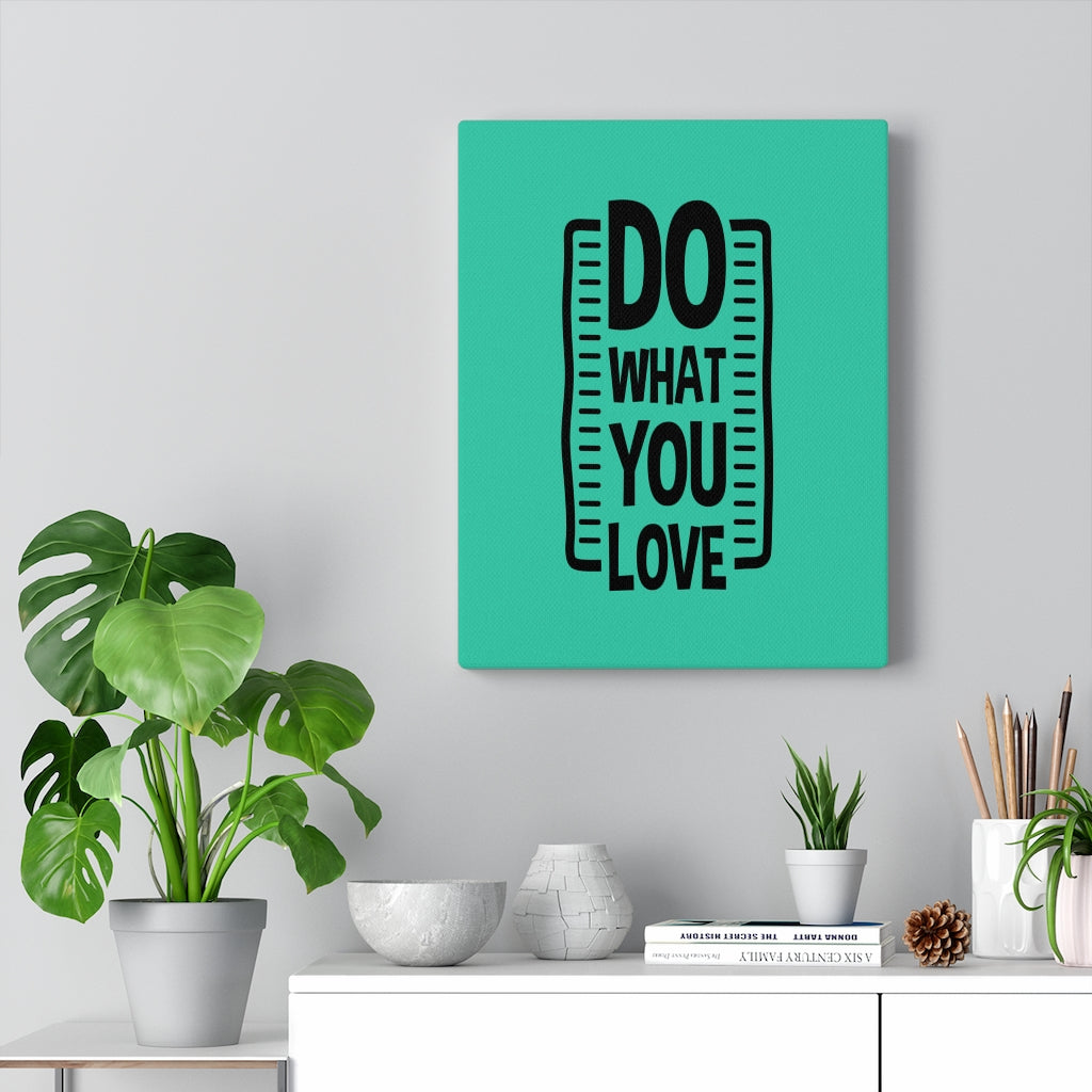 Scripture Walls Inspirational Wall Art Do What You Love Green Wall Art Motivation Wall Decor for Home Office Gym Inspiring Success Quote Print Ready to Hang Unframed-Express Your Love Gifts