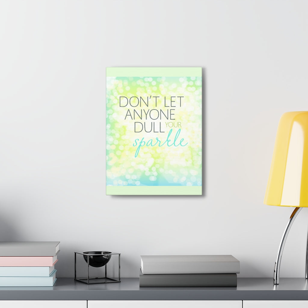 Scripture Walls Inspirational Wall Art Don't Dull Your Sparkle Motivation Wall Decor for Home Office Gym Inspiring Success Quote Print Ready to Hang Unframed-Express Your Love Gifts