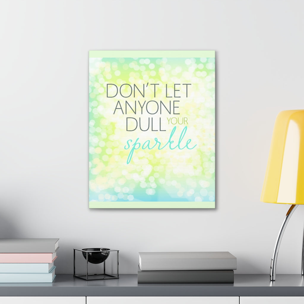 Scripture Walls Inspirational Wall Art Don't Dull Your Sparkle Motivation Wall Decor for Home Office Gym Inspiring Success Quote Print Ready to Hang Unframed-Express Your Love Gifts