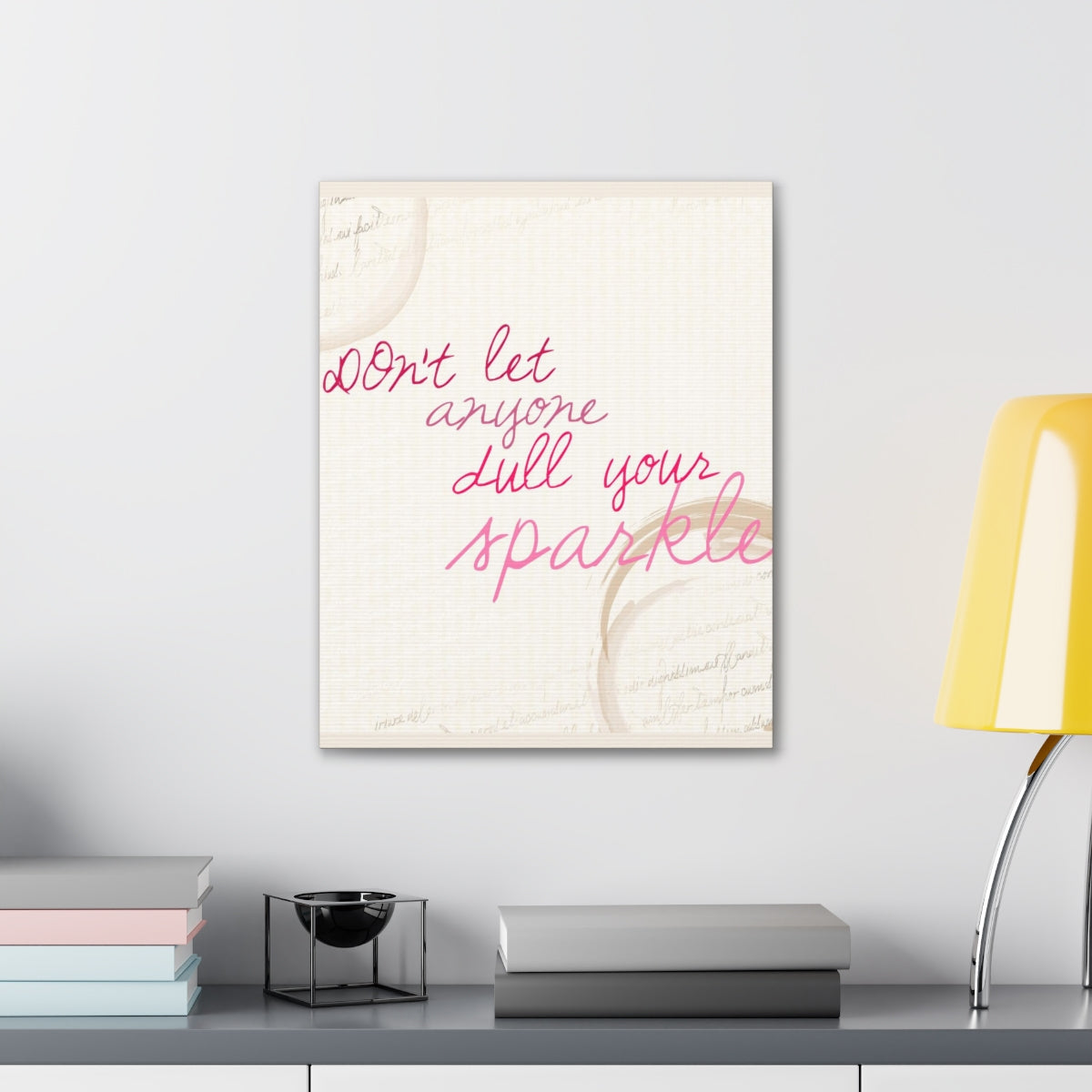 Scripture Walls Inspirational Wall Art Don't Dull Your Sparkle Simple Motivation Wall Decor for Home Office Gym Inspiring Success Quote Print Ready to Hang Unframed-Express Your Love Gifts