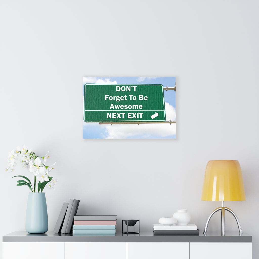 Scripture Walls Inspirational Wall Art Don't Forget To Be Awesome Motivational Print Ready to Hang Artwork Unframed-Express Your Love Gifts
