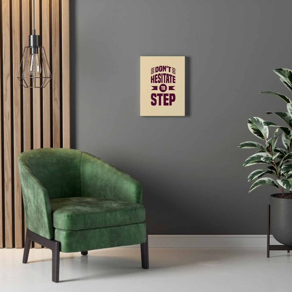 Scripture Walls Inspirational Wall Art Don't Hesitate To Step Wall Art Motivation Wall Decor for Home Office Gym Inspiring Success Quote Print Ready to Hang Unframed-Express Your Love Gifts