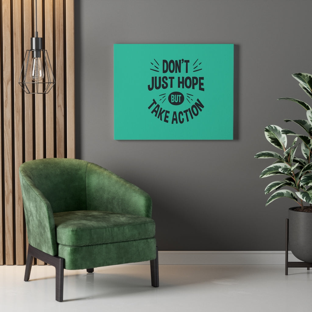 Scripture Walls Inspirational Wall Art Don't Just Hope But Take Action Wall Art Motivation Wall Decor for Home Office Gym Inspiring Success Quote Print Ready to Hang Unframed-Express Your Love Gifts