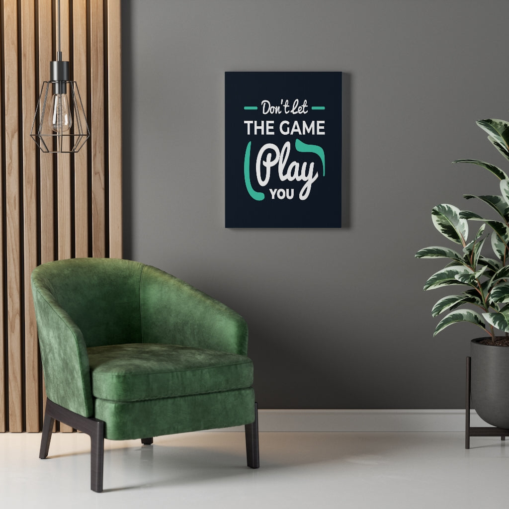 Scripture Walls Inspirational Wall Art Don't Let The Game Play You Wall Art Motivation Wall Decor for Home Office Gym Inspiring Success Quote Print Ready to Hang Unframed-Express Your Love Gifts