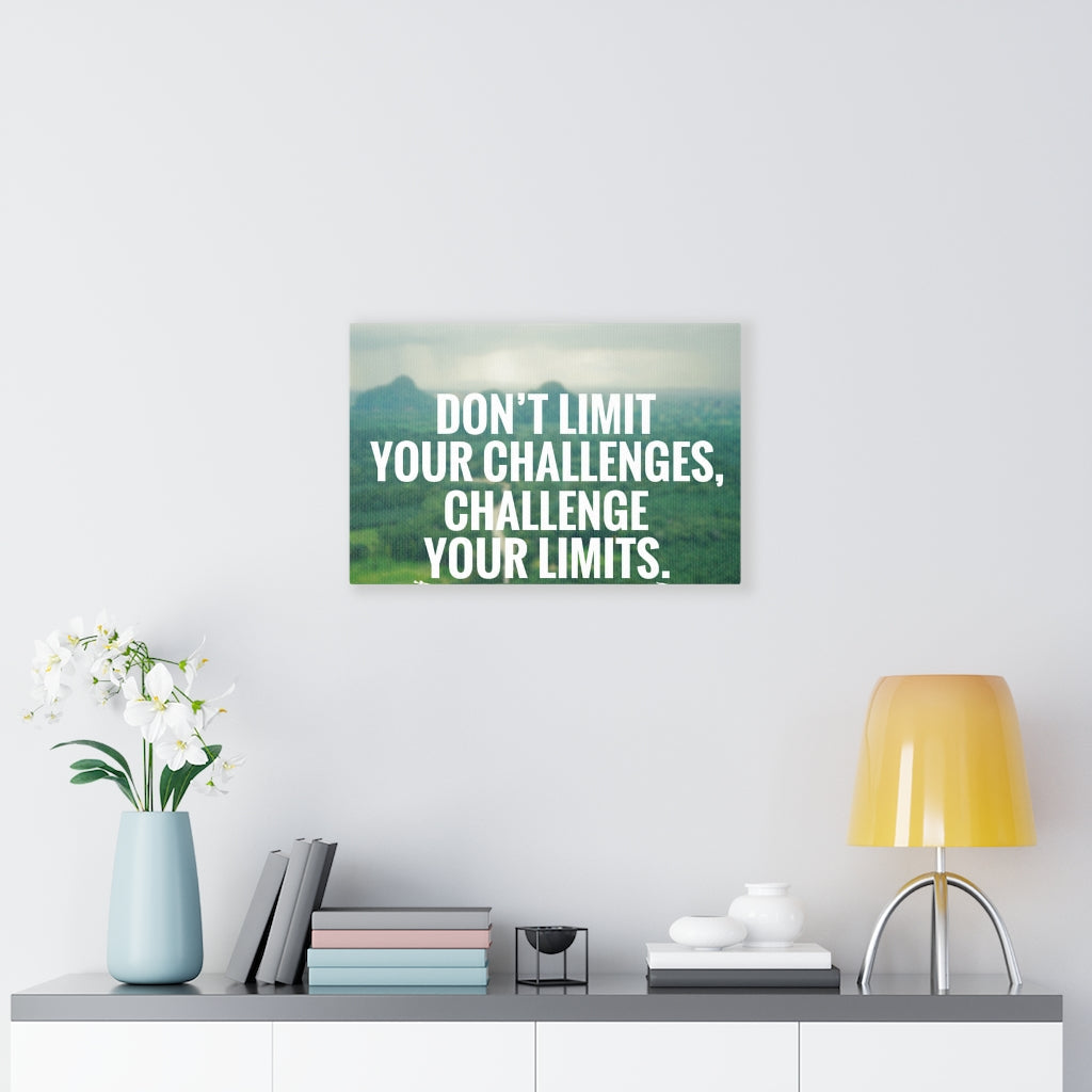 Scripture Walls Inspirational Wall Art Don't Limit Your Challenges Motivational Print Ready to Hang Artwork Unframed-Express Your Love Gifts