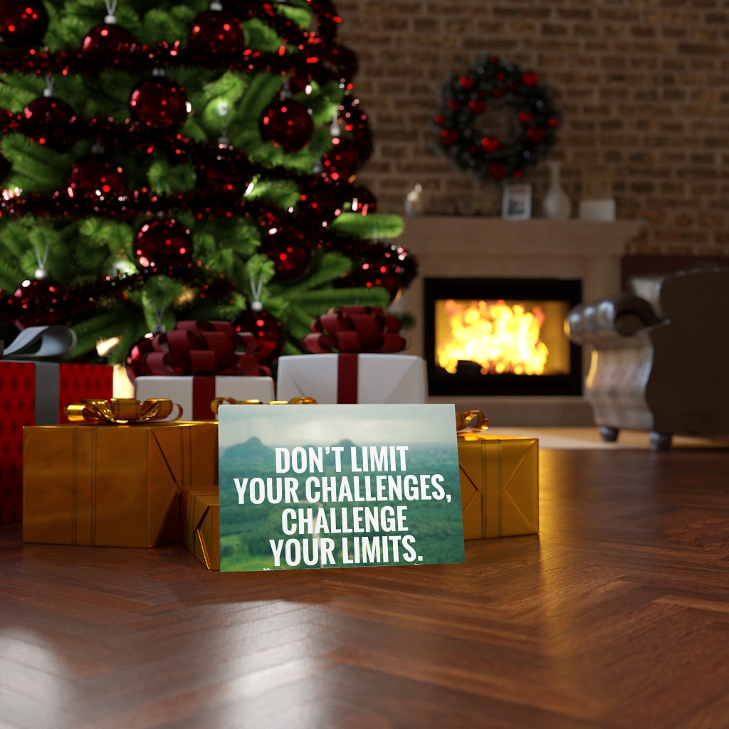 Scripture Walls Inspirational Wall Art Don't Limit Your Challenges Motivational Print Ready to Hang Artwork Unframed-Express Your Love Gifts