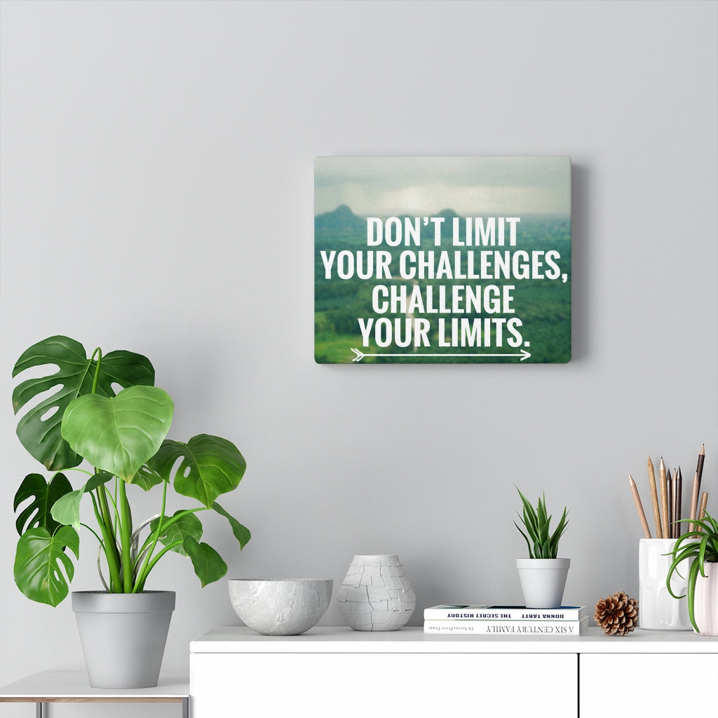 Scripture Walls Inspirational Wall Art Don't Limit Your Challenges Motivational Print Ready to Hang Artwork Unframed-Express Your Love Gifts