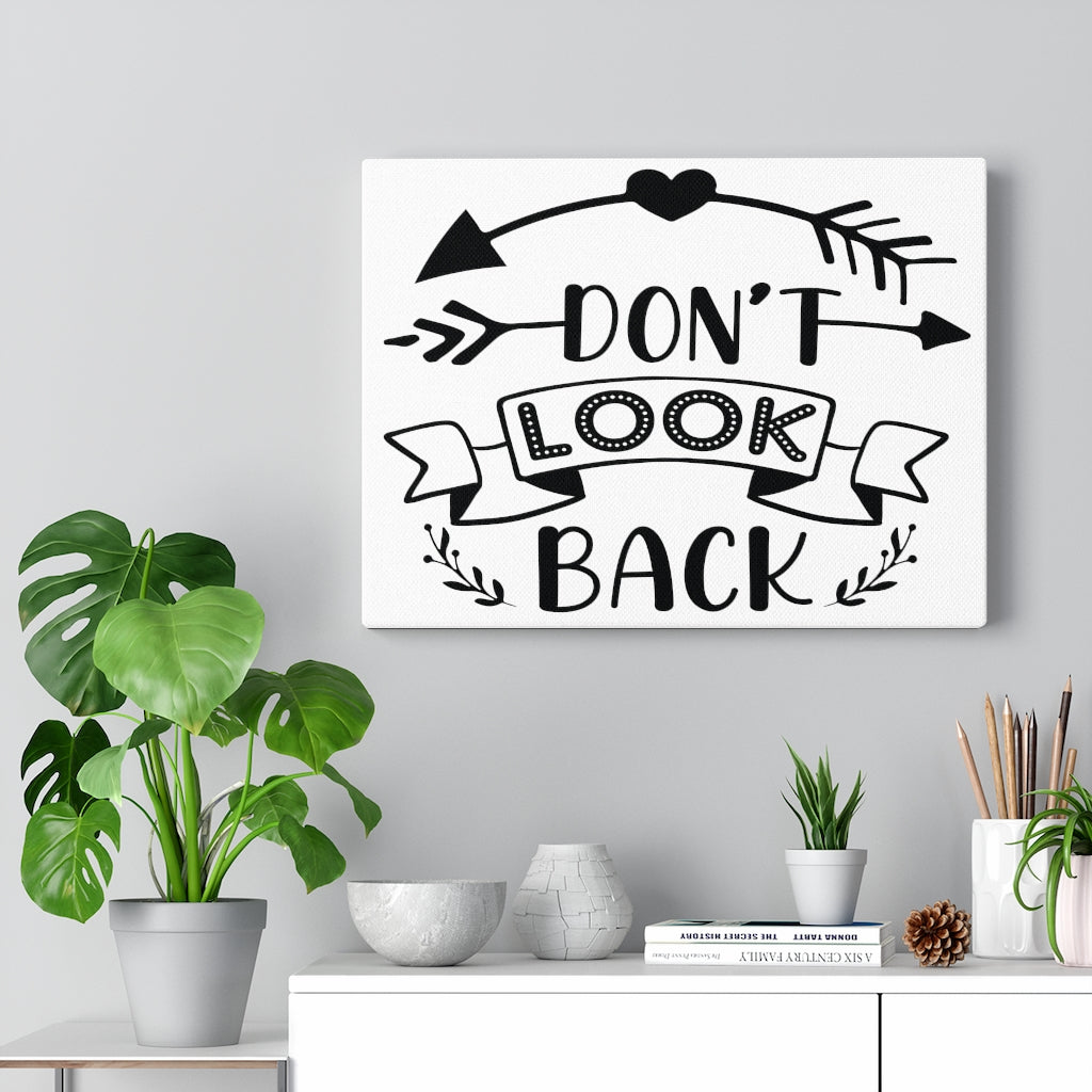 Scripture Walls Inspirational Wall Art Don't Look Back Wall Art Motivation Wall Decor for Home Office Gym Inspiring Success Quote Print Ready to Hang Unframed-Express Your Love Gifts