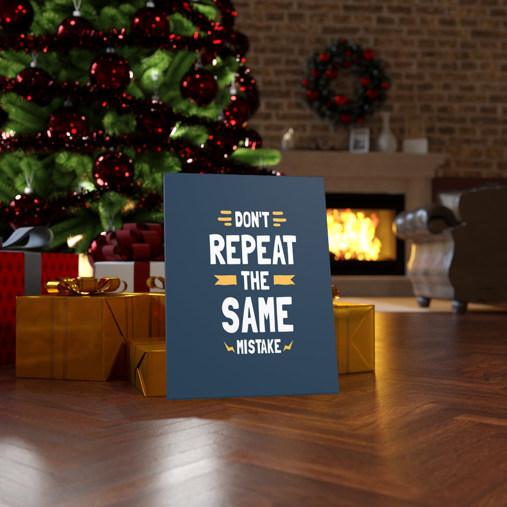 Scripture Walls Inspirational Wall Art Don't Repeat The Same Mistake Wall Art Motivation Wall Decor for Home Office Gym Inspiring Success Quote Print Ready to Hang Unframed-Express Your Love Gifts