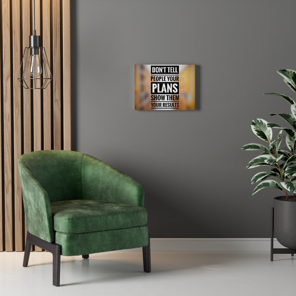 Scripture Walls Inspirational Wall Art Don't Tell People Your Plans Motivational Print Ready to Hang Artwork Unframed-Express Your Love Gifts