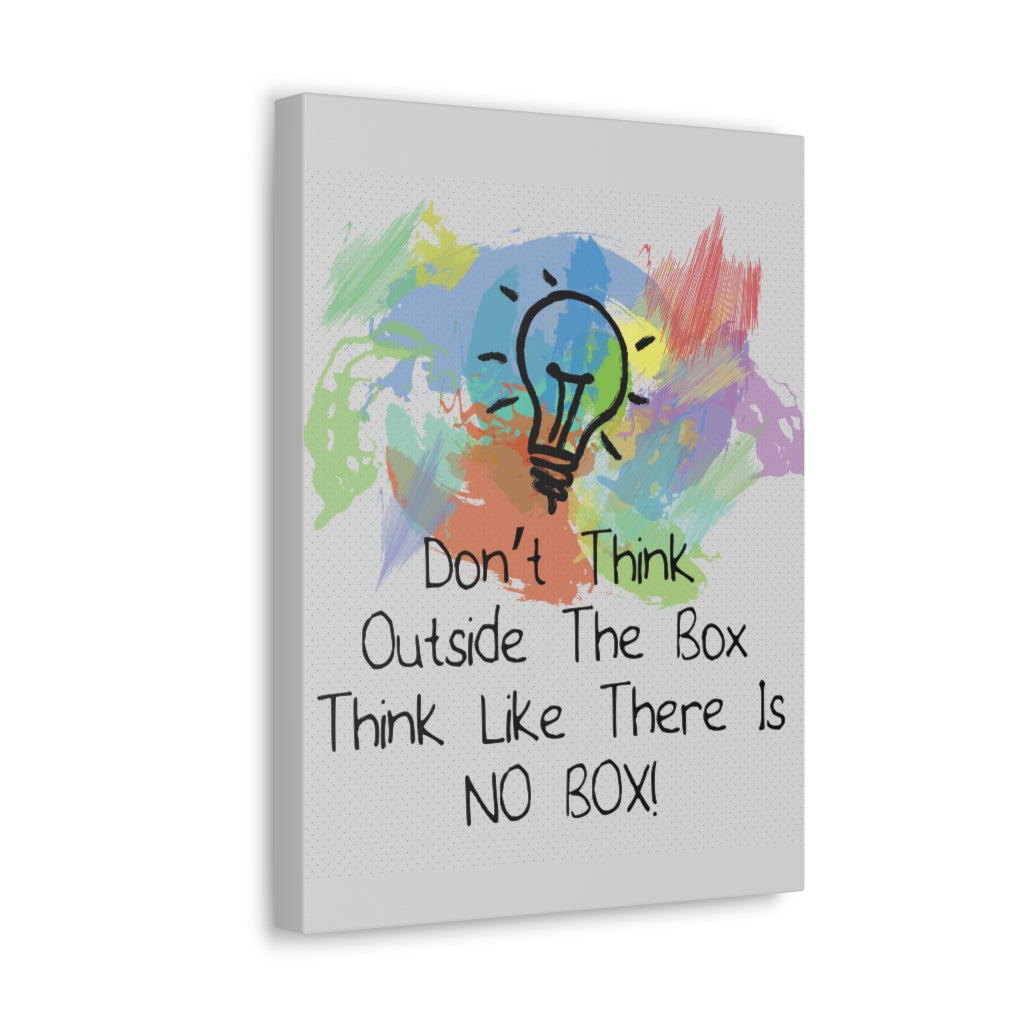 Scripture Walls Inspirational Wall Art Don't Think Outside Motivation Wall Decor for Home Office Gym Inspiring Success Quote Print Ready to Hang Unframed-Express Your Love Gifts
