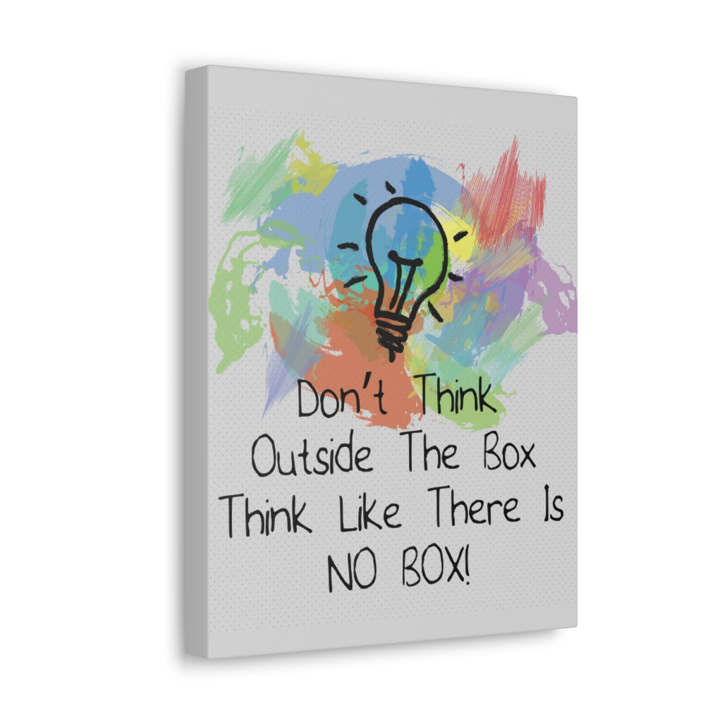 Scripture Walls Inspirational Wall Art Don't Think Outside Motivation Wall Decor for Home Office Gym Inspiring Success Quote Print Ready to Hang Unframed-Express Your Love Gifts