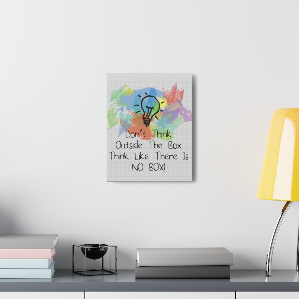 Scripture Walls Inspirational Wall Art Don't Think Outside Motivation Wall Decor for Home Office Gym Inspiring Success Quote Print Ready to Hang Unframed-Express Your Love Gifts