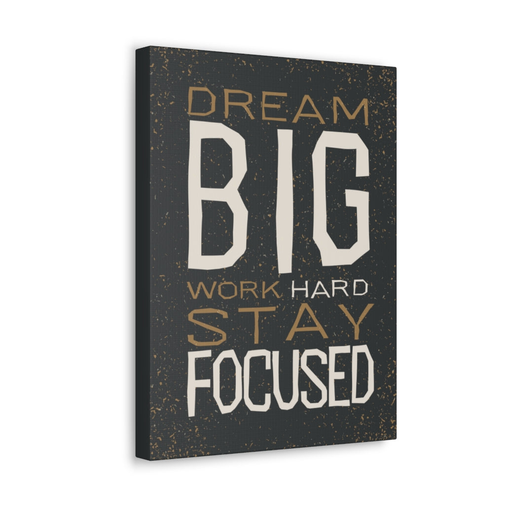 Scripture Walls Inspirational Wall Art Dream Big Stay Focused Motivation Wall Decor for Home Office Gym Inspiring Success Quote Print Ready to Hang Unframed-Express Your Love Gifts
