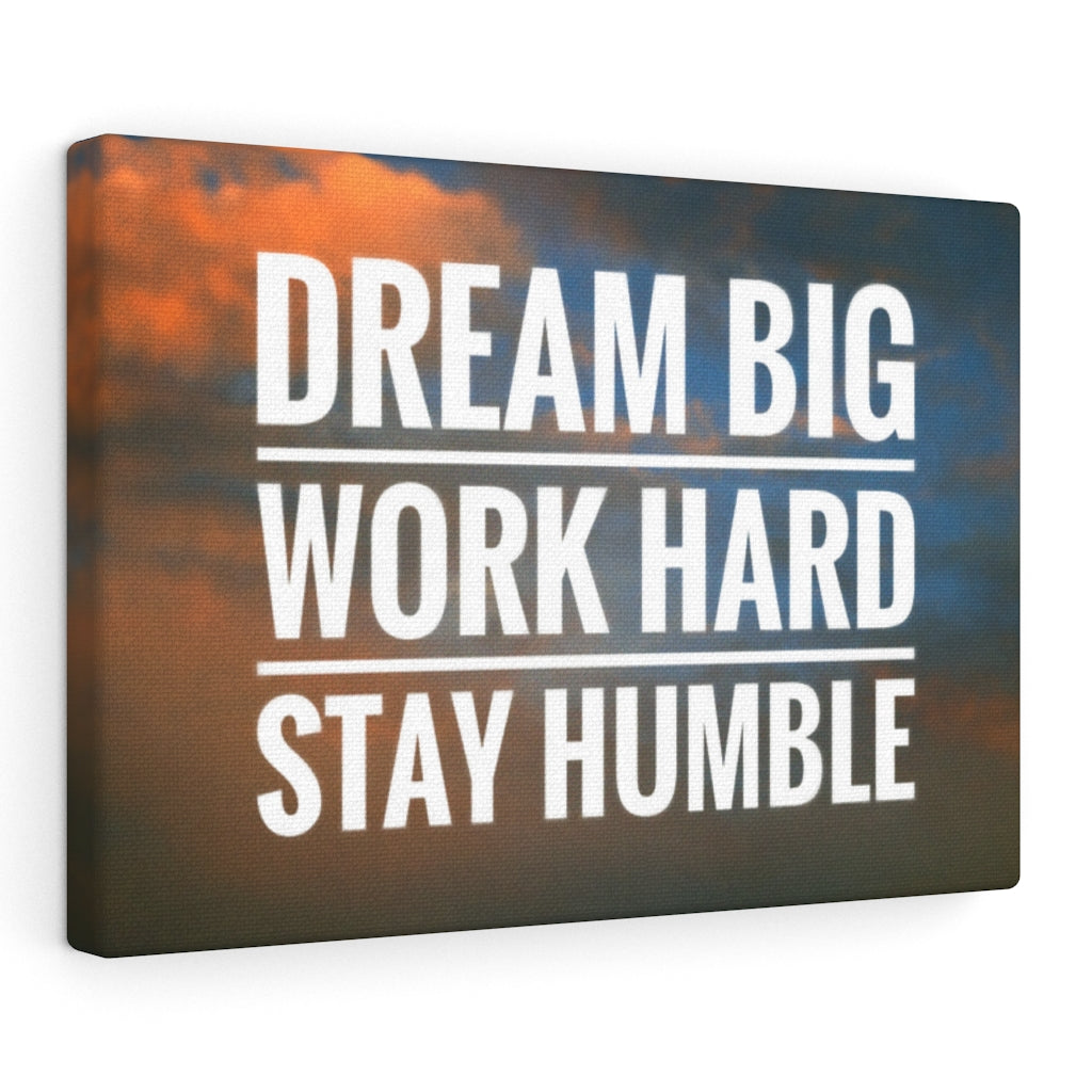Scripture Walls Inspirational Wall Art Dream Big Work Hard Plain Motivational Print Ready to Hang Artwork Unframed-Express Your Love Gifts
