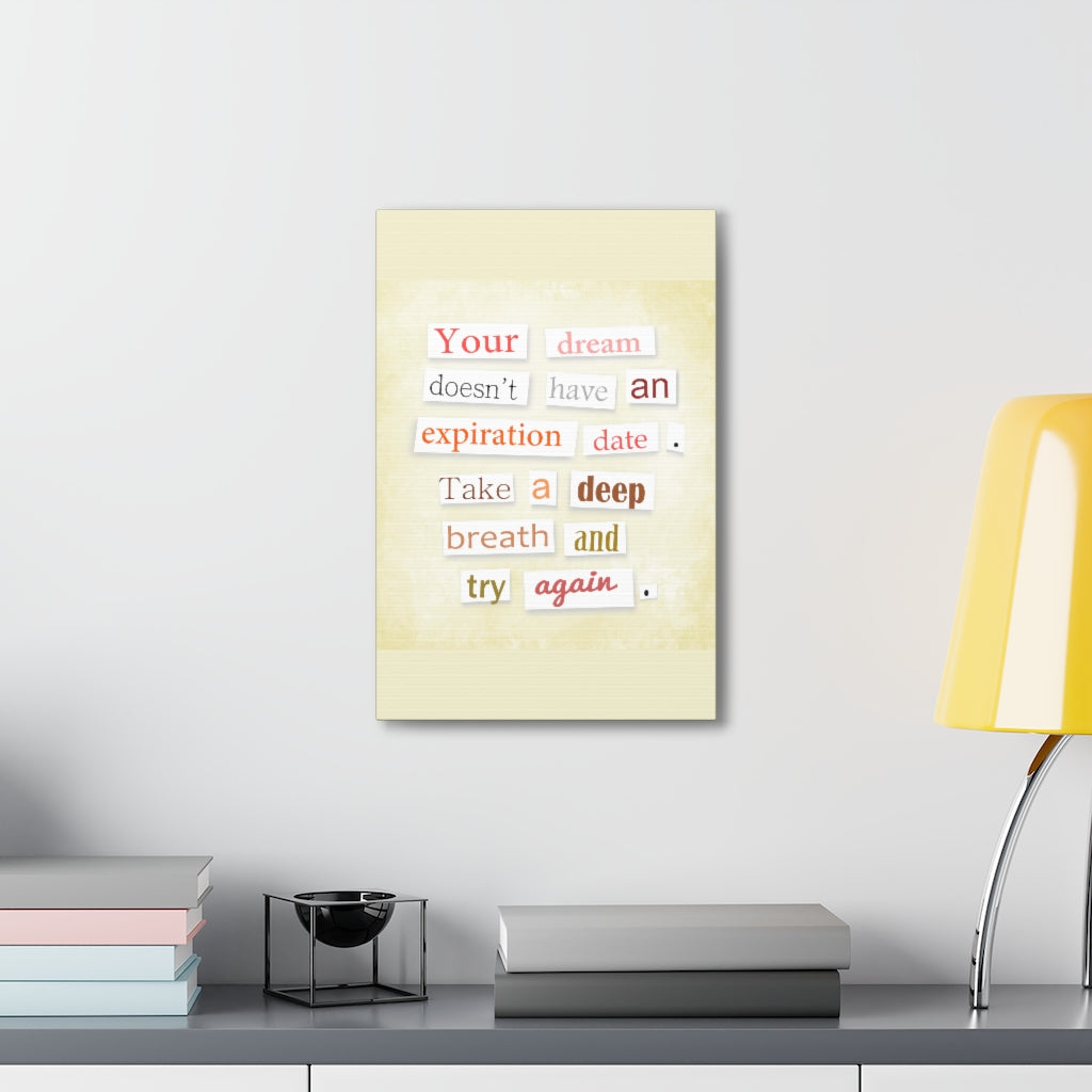 Scripture Walls Inspirational Wall Art Dream Doesn't Have Expiration Motivation Wall Decor for Home Office Gym Inspiring Success Quote Print Ready to Hang Unframed-Express Your Love Gifts