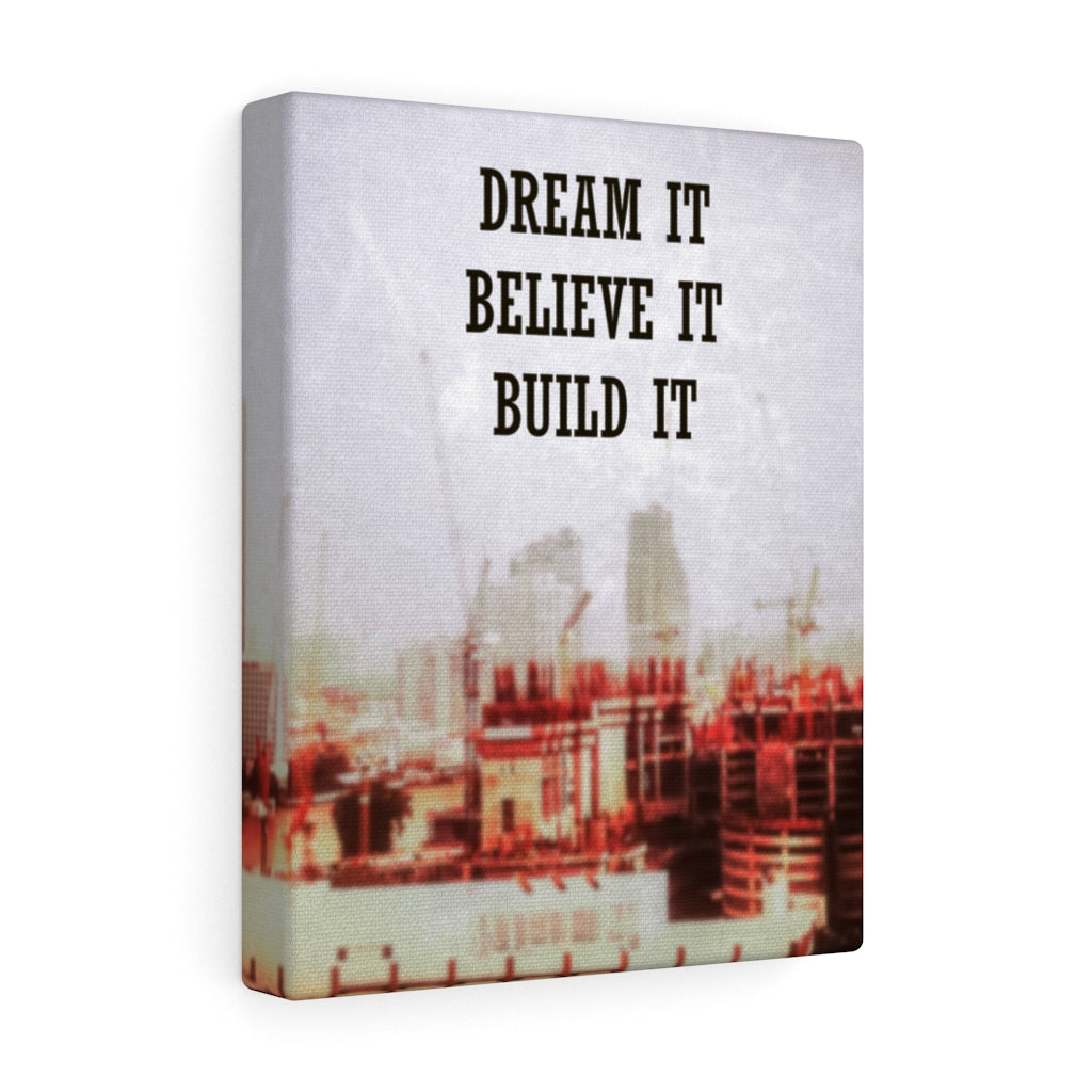 Scripture Walls Inspirational Wall Art Dream It Believe It Build It Motivational Print Ready to Hang Artwork Unframed-Express Your Love Gifts