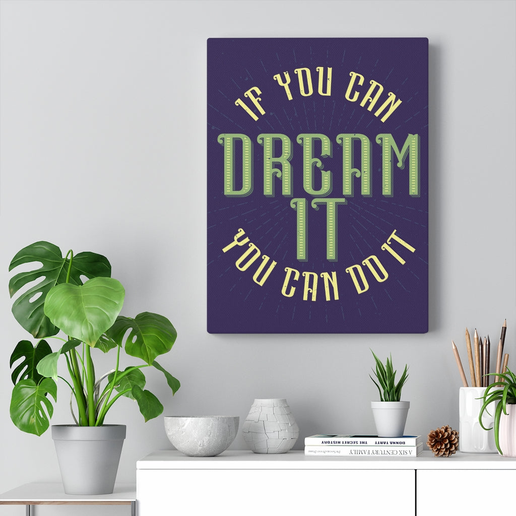 Scripture Walls Inspirational Wall Art Dream It Purple Wall Art Motivational Motto Inspiring Prints Artwork Decor Ready to Hang Unframed-Express Your Love Gifts