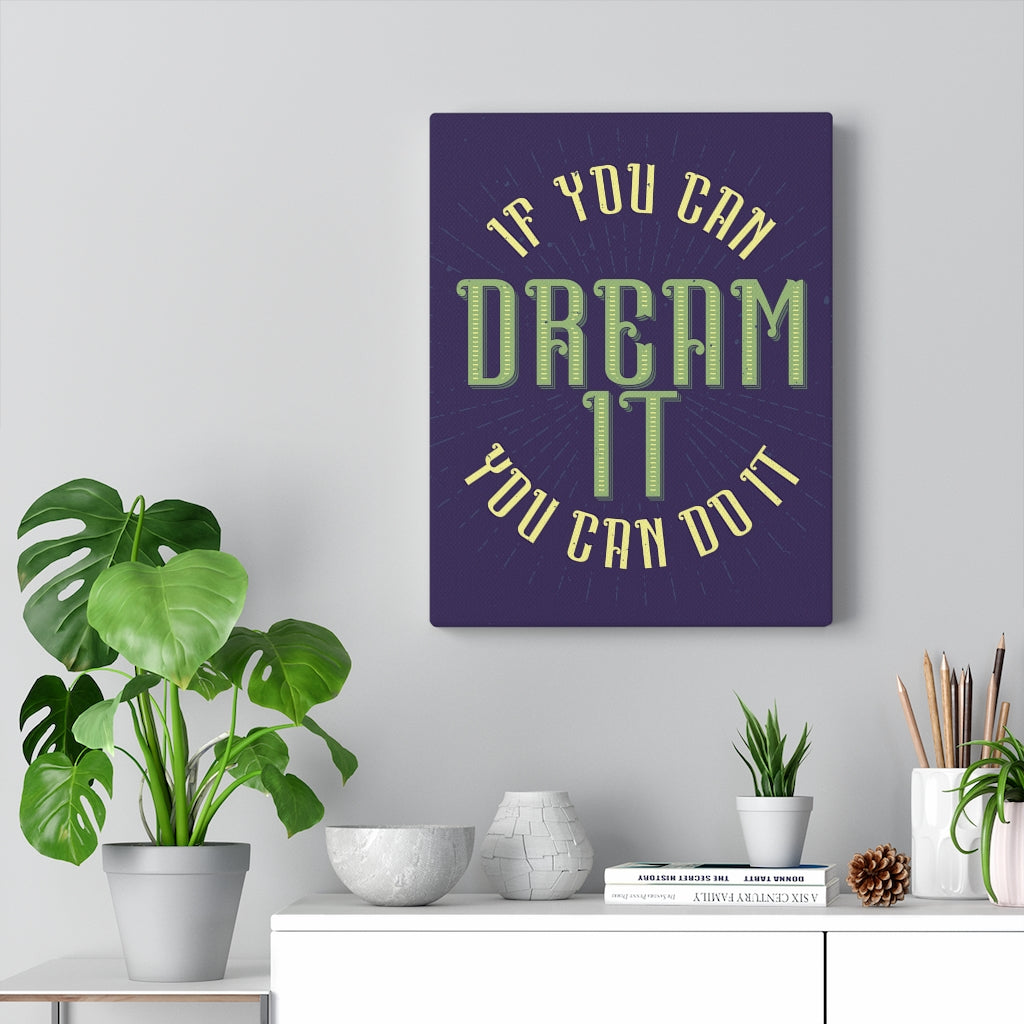 Scripture Walls Inspirational Wall Art Dream It Purple Wall Art Motivational Motto Inspiring Prints Artwork Decor Ready to Hang Unframed-Express Your Love Gifts