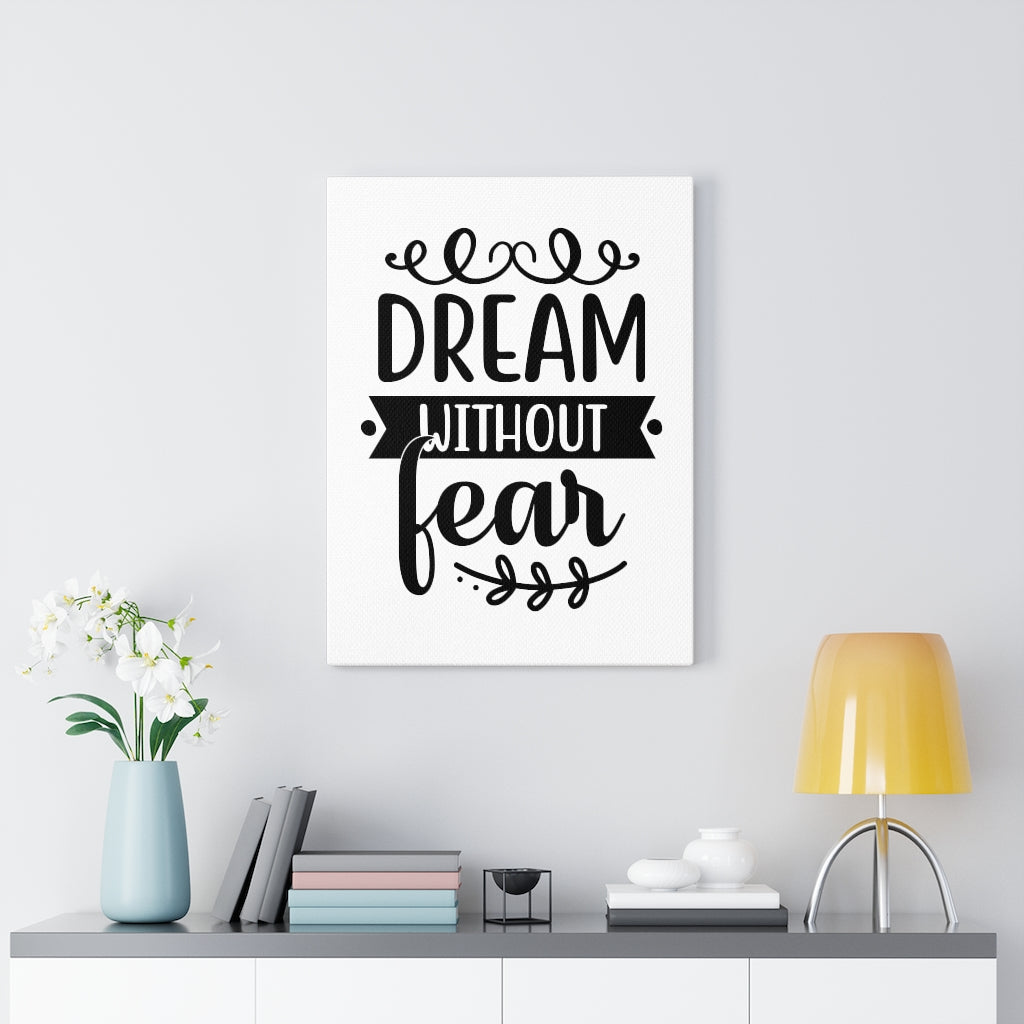 Scripture Walls Inspirational Wall Art Dream Without Fear Wall Art Motivation Wall Decor for Home Office Gym Inspiring Success Quote Print Ready to Hang Unframed-Express Your Love Gifts