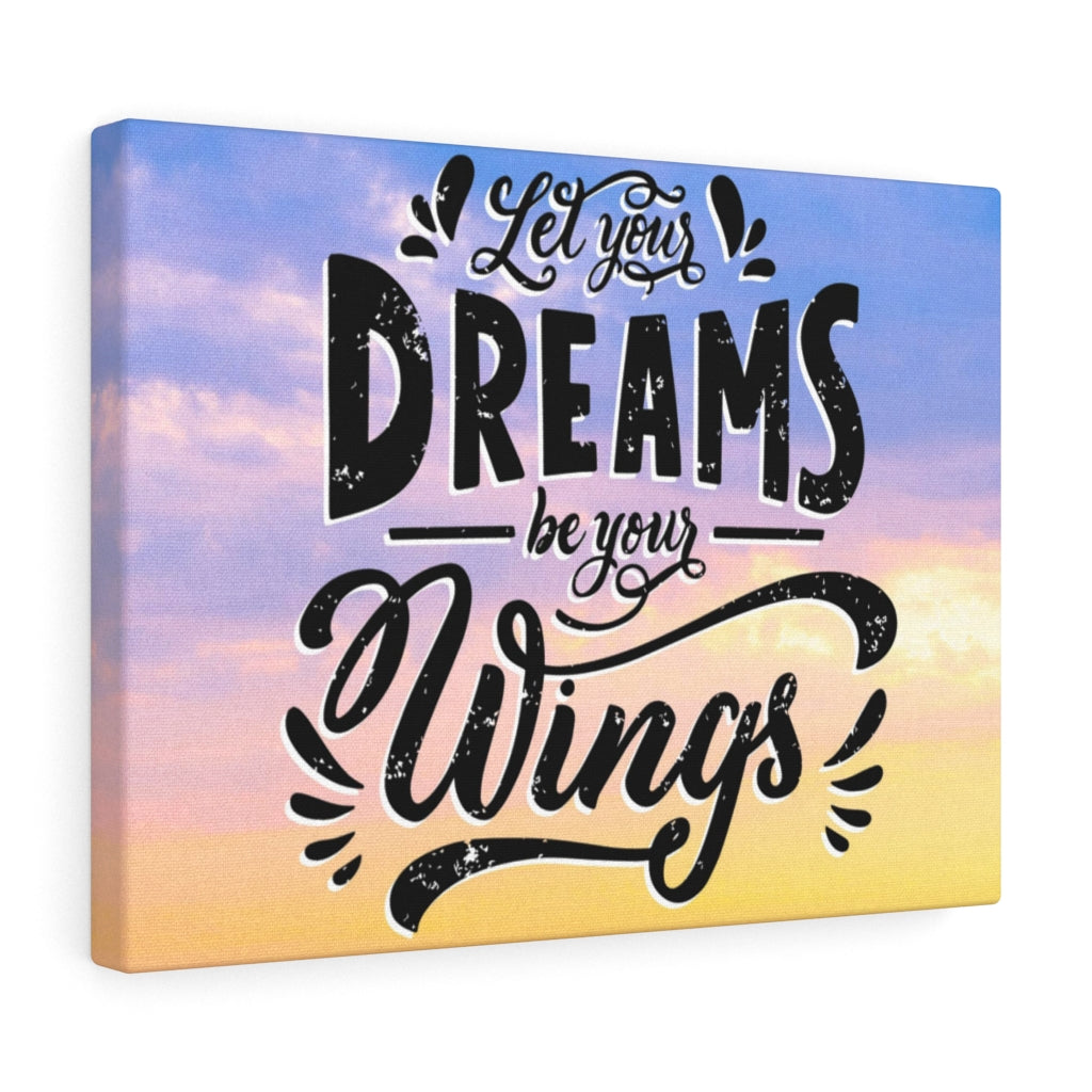 Scripture Walls Inspirational Wall Art Dreams Be Your Wings Wall Art Motivational Motto Inspiring Prints Artwork Decor Ready to Hang Unframed-Express Your Love Gifts