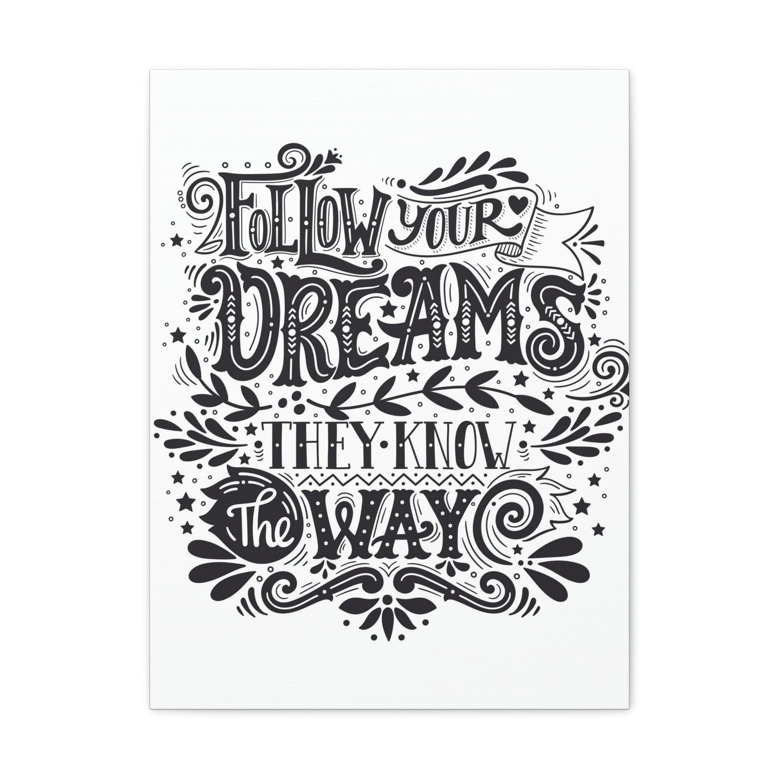 Scripture Walls Inspirational Wall Art Dreams Know The Way Motivation Wall Decor for Home Office Gym Inspiring Success Quote Print Ready to Hang Unframed-Express Your Love Gifts