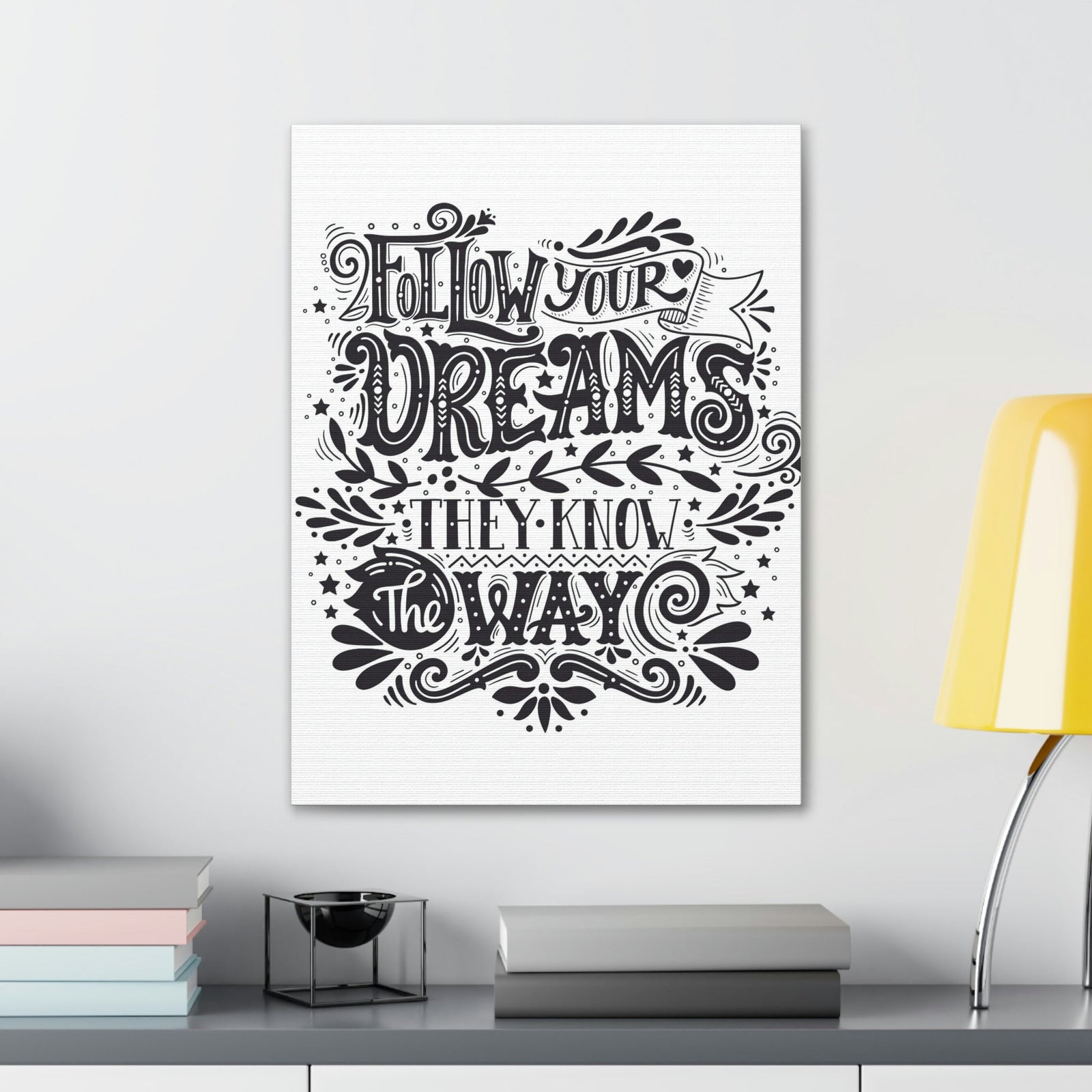 Scripture Walls Inspirational Wall Art Dreams Know The Way Motivation Wall Decor for Home Office Gym Inspiring Success Quote Print Ready to Hang Unframed-Express Your Love Gifts