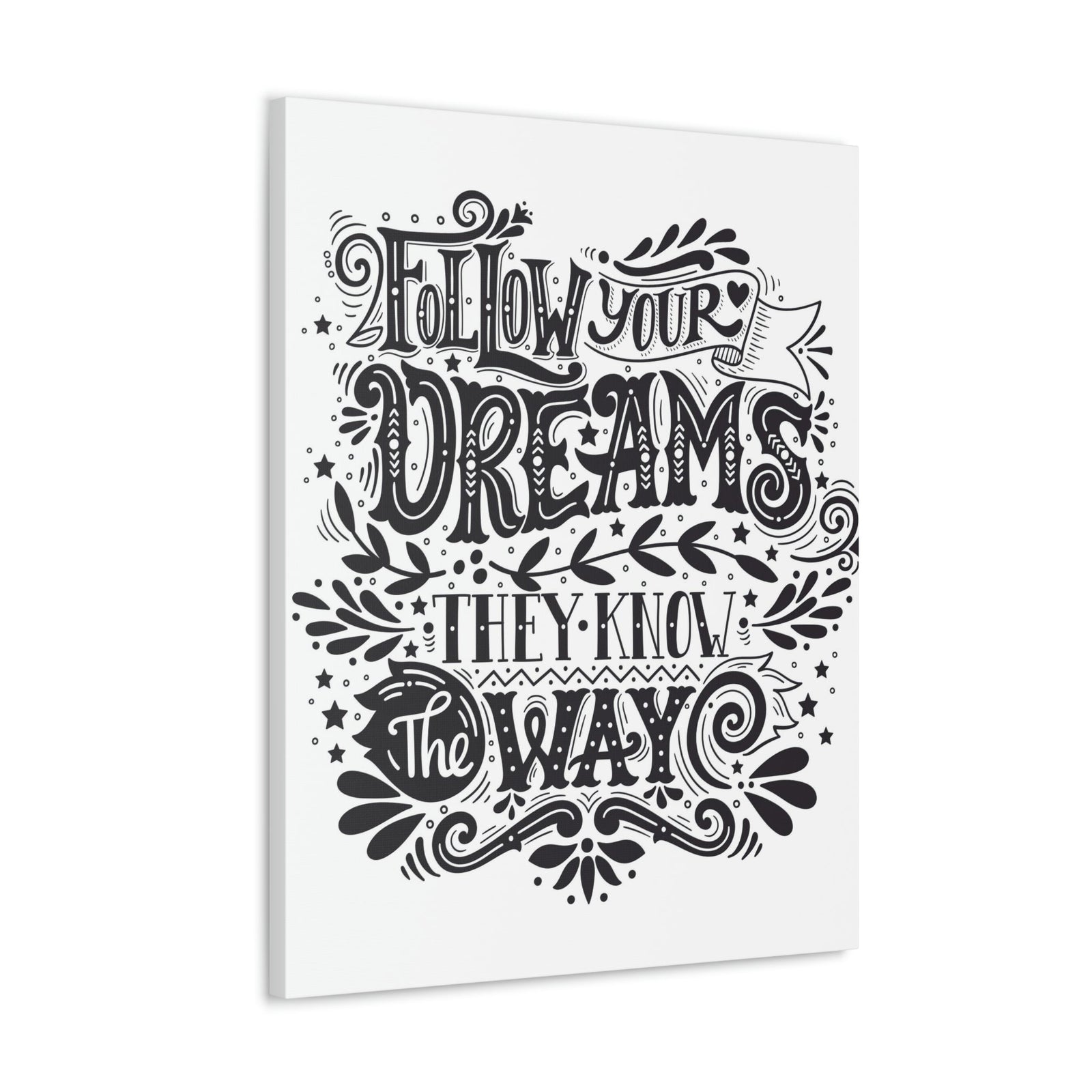 Scripture Walls Inspirational Wall Art Dreams Know The Way Motivation Wall Decor for Home Office Gym Inspiring Success Quote Print Ready to Hang Unframed-Express Your Love Gifts