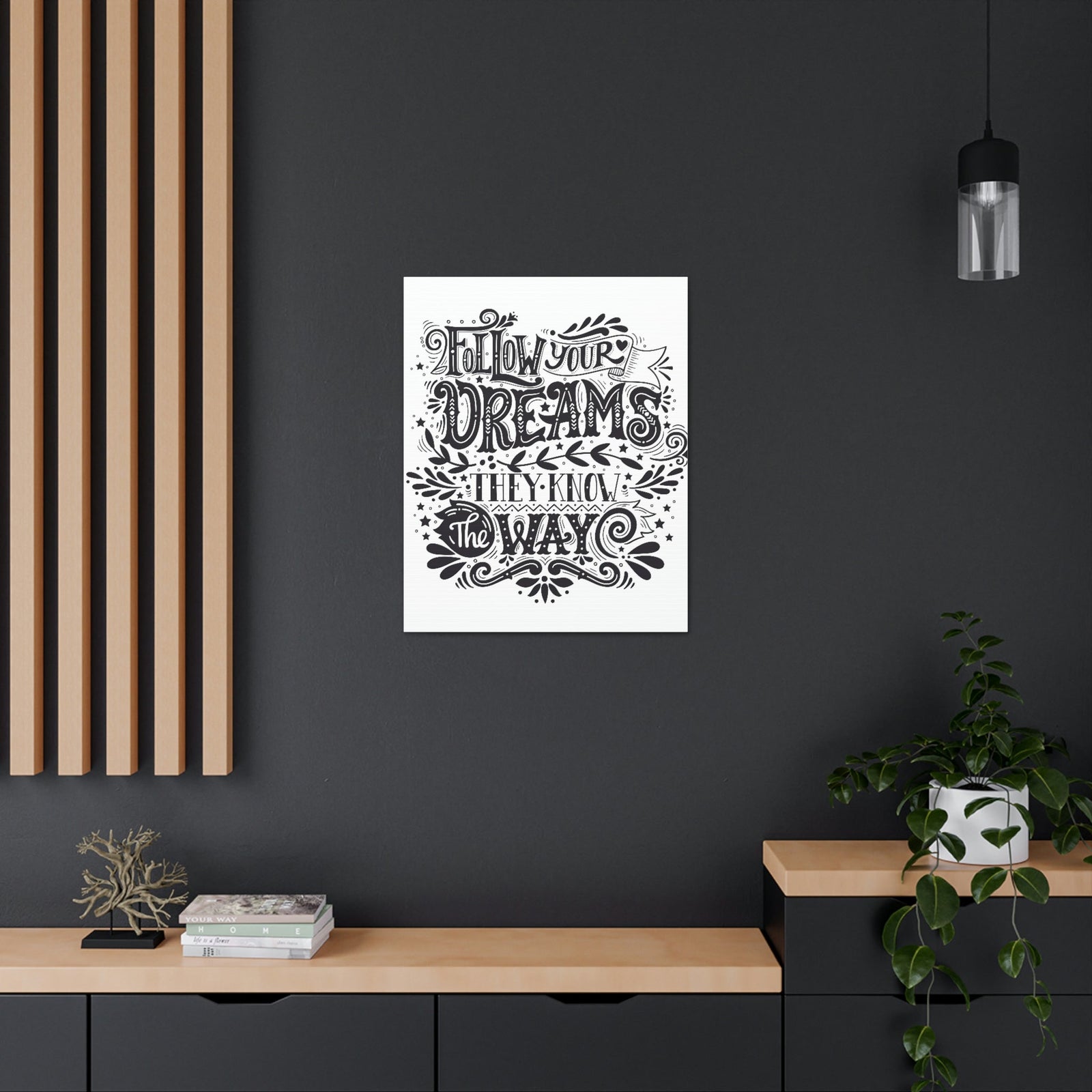 Scripture Walls Inspirational Wall Art Dreams Know The Way Motivation Wall Decor for Home Office Gym Inspiring Success Quote Print Ready to Hang Unframed-Express Your Love Gifts