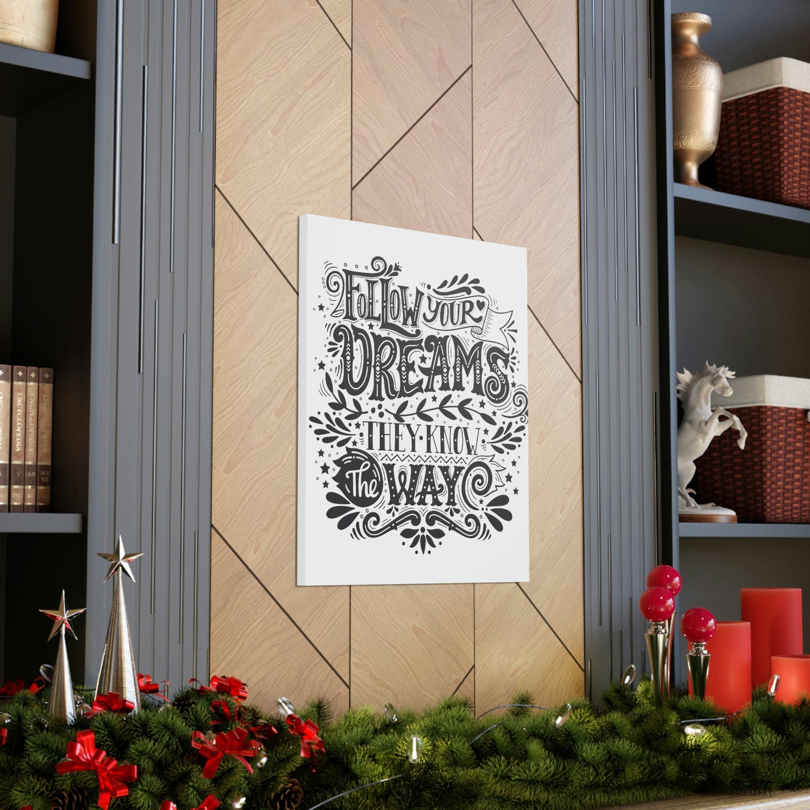 Scripture Walls Inspirational Wall Art Dreams Know The Way Motivation Wall Decor for Home Office Gym Inspiring Success Quote Print Ready to Hang Unframed-Express Your Love Gifts