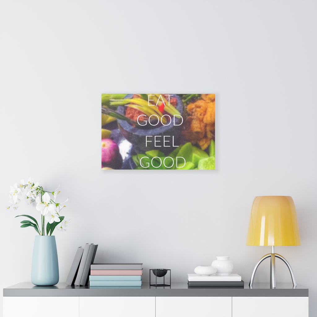 Scripture Walls Inspirational Wall Art Eat Good Feel Good Motivational Print Ready to Hang Artwork Unframed-Express Your Love Gifts
