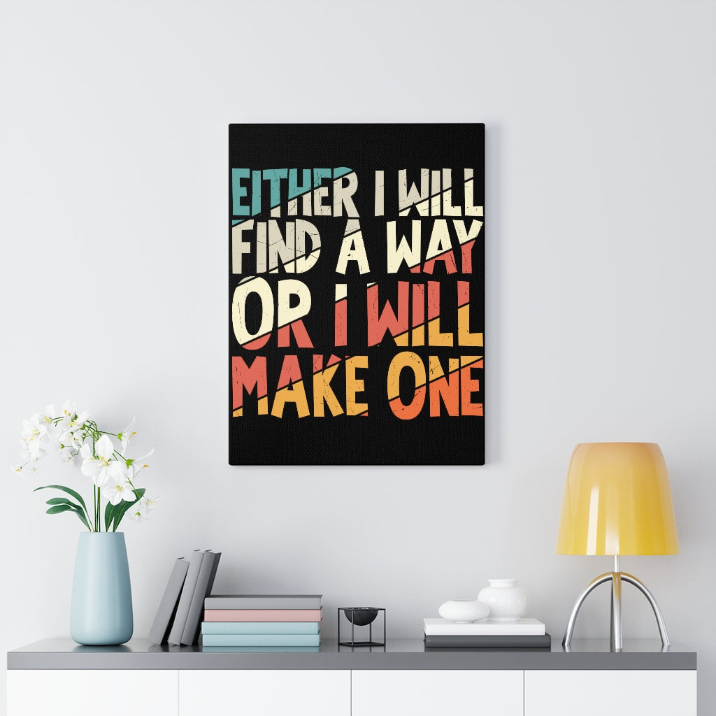 Scripture Walls Inspirational Wall Art Either I Will Find A Way Wall Art Motivation Wall Decor for Home Office Gym Inspiring Success Quote Print Ready to Hang Unframed-Express Your Love Gifts