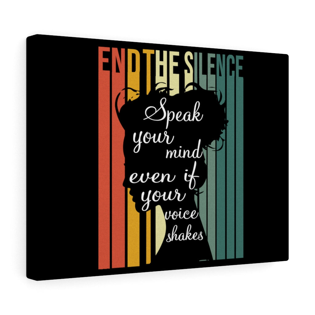 Scripture Walls Inspirational Wall Art End The Silence Wall Art Motivational Motto Inspiring Prints Artwork Decor Ready to Hang Unframed-Express Your Love Gifts