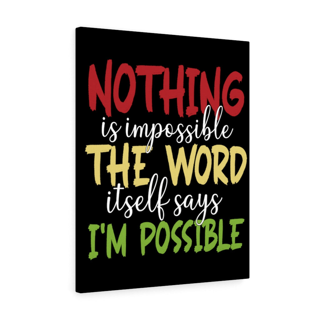 Scripture Walls Inspirational Wall Art Enjoy Nothing is Impossible Wall Art Motivation Wall Decor for Home Office Gym Inspiring Success Quote Print Ready to Hang Unframed-Express Your Love Gifts