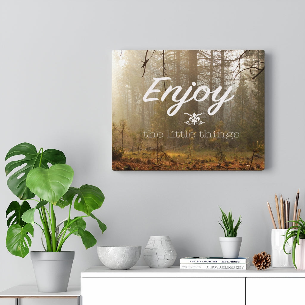 Scripture Walls Inspirational Wall Art Enjoy The Little Things Motivational Print Ready to Hang Artwork Unframed-Express Your Love Gifts