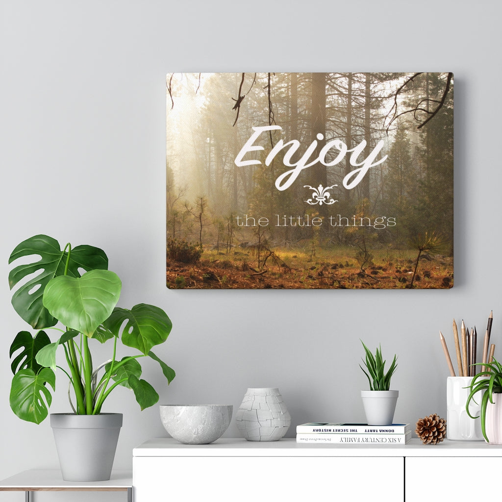 Scripture Walls Inspirational Wall Art Enjoy The Little Things Motivational Print Ready to Hang Artwork Unframed-Express Your Love Gifts