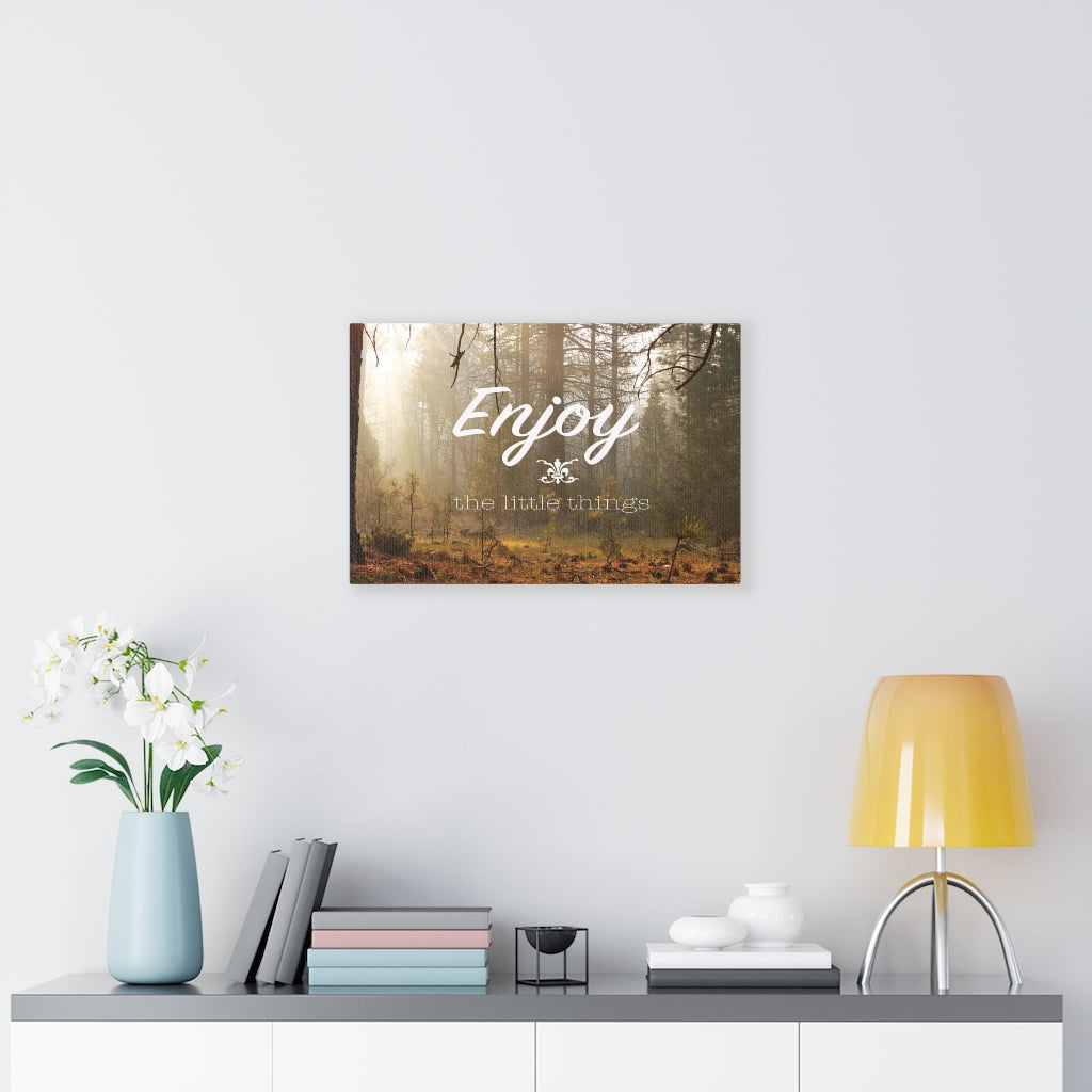 Scripture Walls Inspirational Wall Art Enjoy The Little Things Motivational Print Ready to Hang Artwork Unframed-Express Your Love Gifts