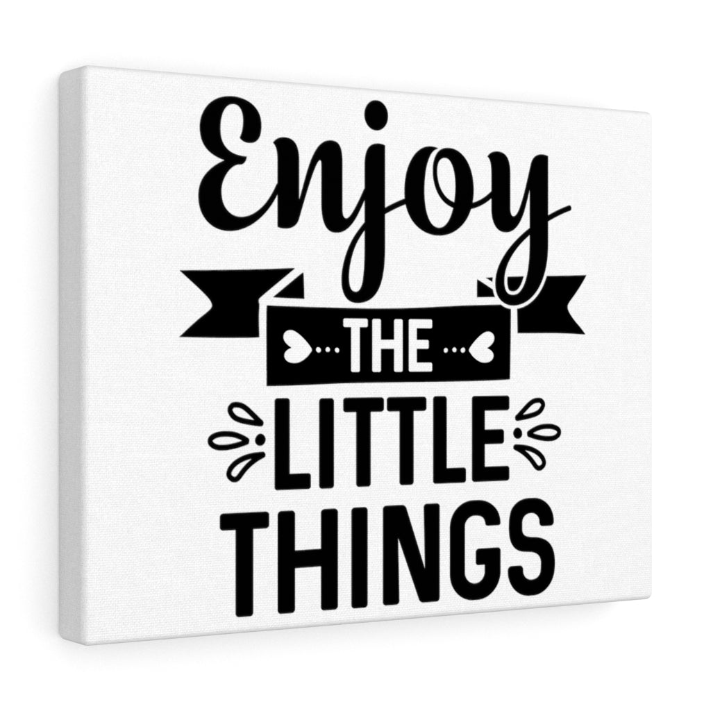 Scripture Walls Inspirational Wall Art Enjoy The Little Things Plain Wall Art Motivation Wall Decor for Home Office Gym Inspiring Success Quote Print Ready to Hang Unframed-Express Your Love Gifts